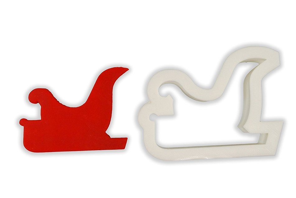 Santas Sleigh Cookie Cutter - STANDARD - 3 Inches