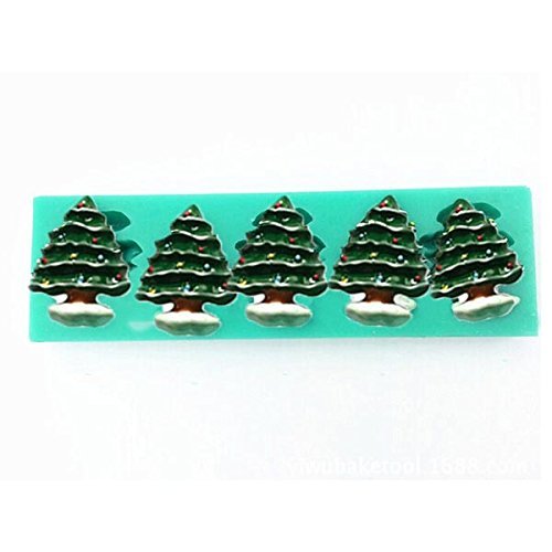 "dipshop Silicone Christmas Tree Mold Sugar Fondant Cake Mold Baking Tools" shopping N3