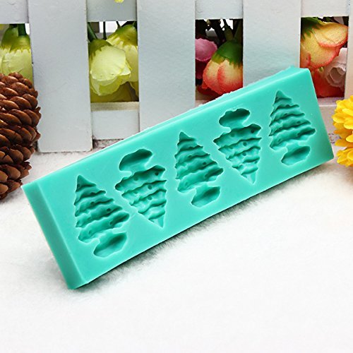 "dipshop Silicone Christmas Tree Mold Sugar Fondant Cake Mold Baking Tools" shopping N4