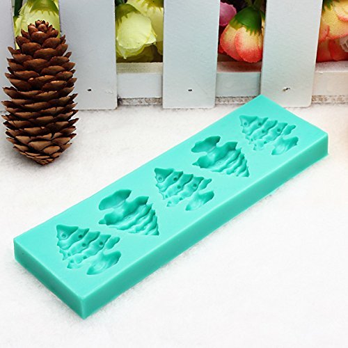 "dipshop Silicone Christmas Tree Mold Sugar Fondant Cake Mold Baking Tools" shopping N5