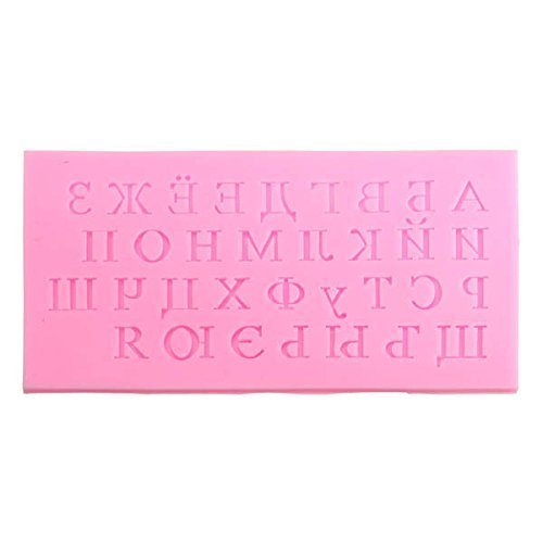 "Russian Alphabet Letter Cake Fondant Mold Silicone Mould Baking Tool" shopping N5