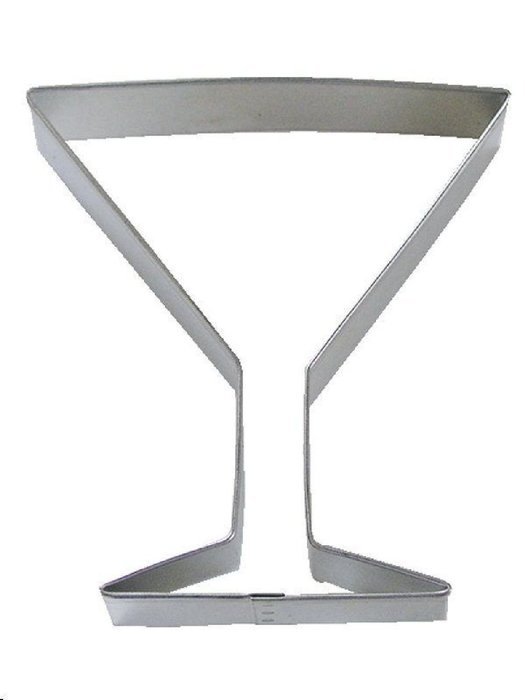 Martini Glass Cookie Cutter 4" Wine Soda Pop Baking Sugar Fondant Bar Olive