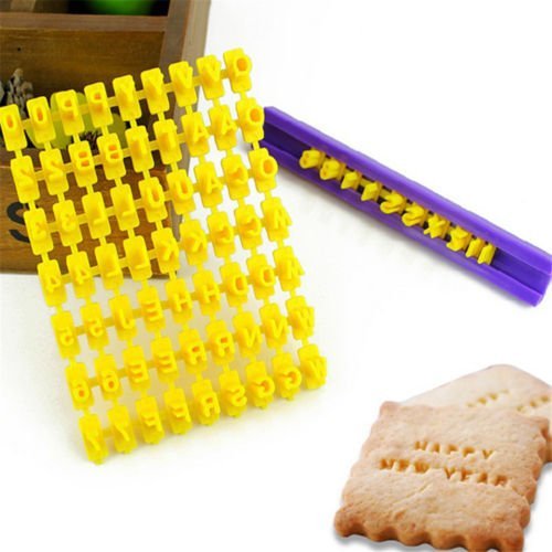 Alphabet Letter& Number Fondant Cookie Cutter Mold Chocolate Cake Embosser Mould
