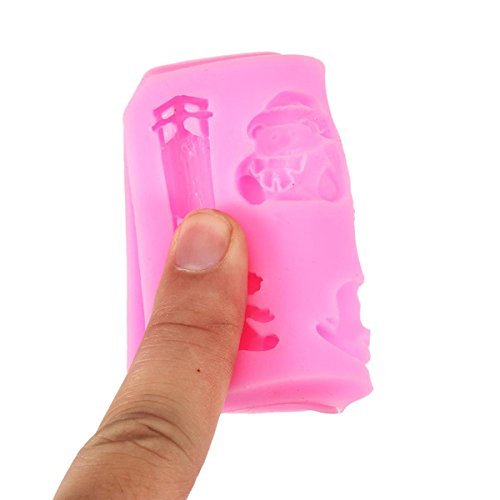 "Bear Train Silicone Chocolate Cake Decorating Mold Resin Flower" shopping N3