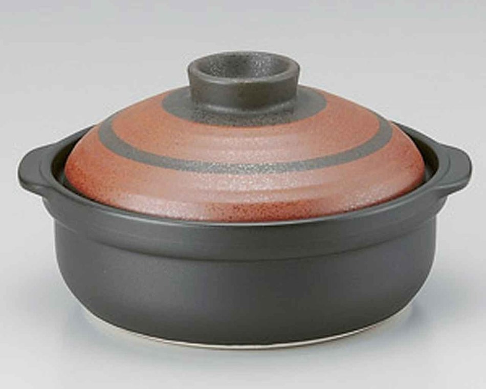 Yumeji for 4-5 persons 11.7inch Donabe Japanese Hot pot Black Ceramic Made in Japan