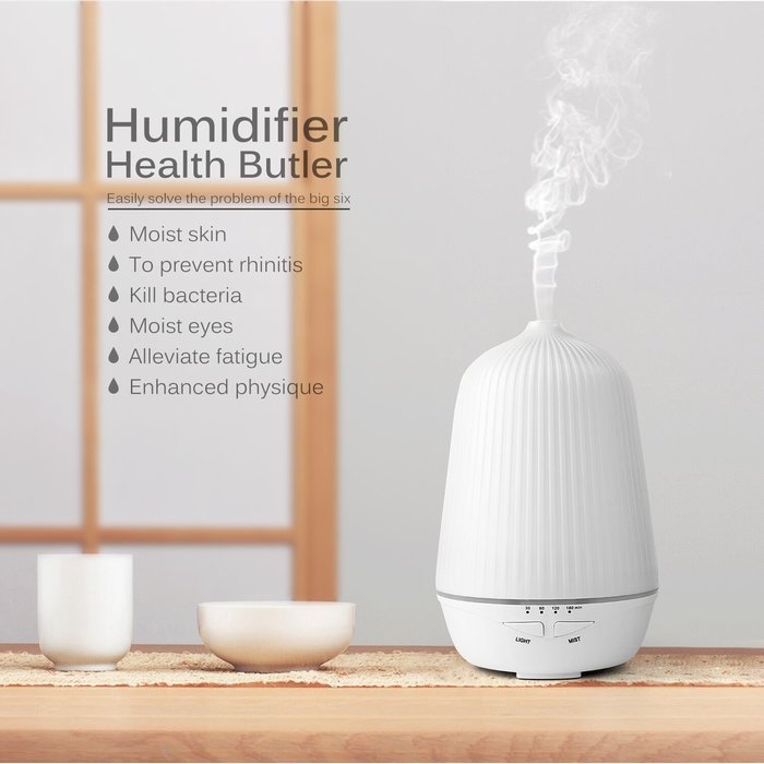Aroma Diffuser Dexors 100ml Ultrasonic Essential Oil Diffuser with Waterless Auto Shut-off, Timing Shutdown, 2... N2