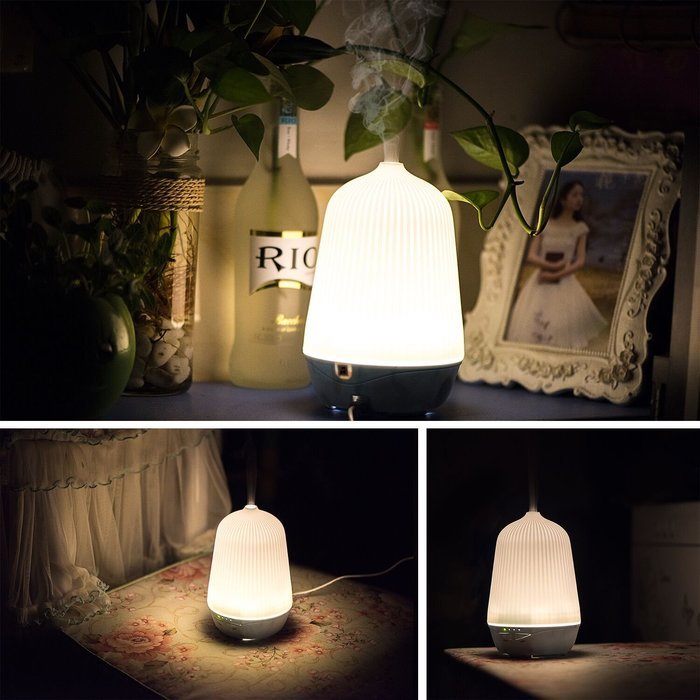 Aroma Diffuser Dexors 100ml Ultrasonic Essential Oil Diffuser with Waterless Auto Shut-off, Timing Shutdown, 2... N3