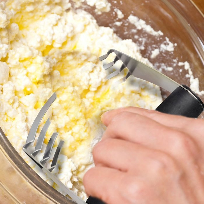 PNBB stainless steel Dough Blender With Silicone Bowl Scraper Set of 2 Random Color N6