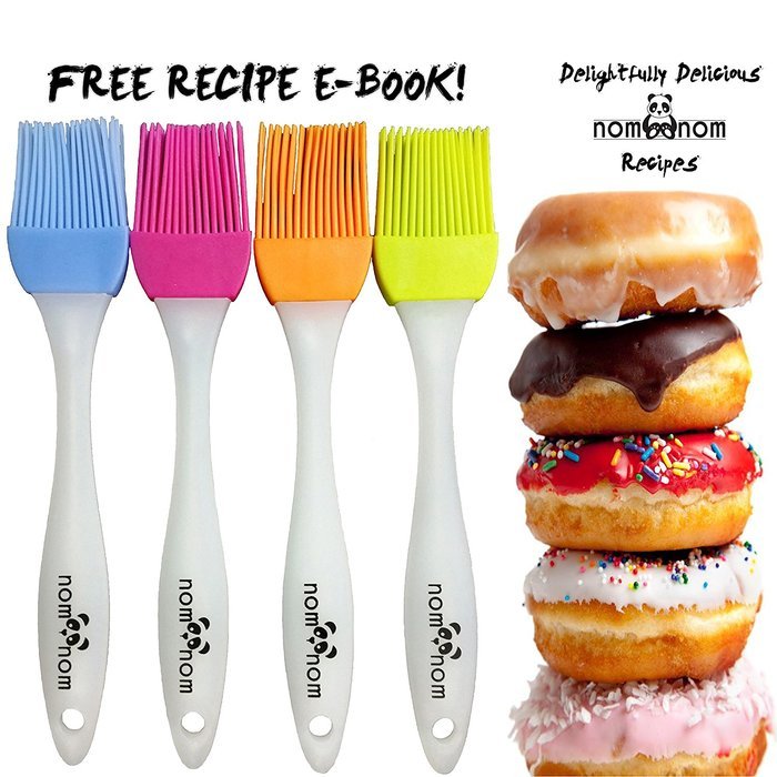 Nom Nom - Pastry & Basting Brush (4-Pack) Dip - Brush - Enjoy!