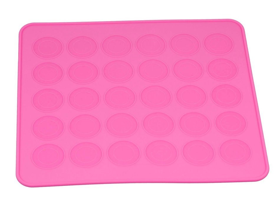 Dltsli 30 Capacity Silicone Macaron Macaroon Baking Mat Sheet DIY Mold - 3 pack N3