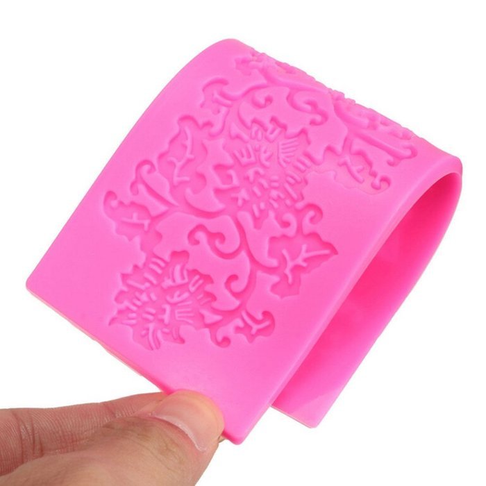 reentry-phenomenon Silicone Fondant Cake Lace Sugarcraft DIY Mat Texture Flower Decor Mold N3