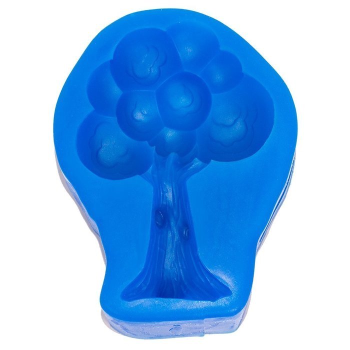 First Impression Molds B251 Cartoon Tree 2 Silicone Cake Decorating Mold, Large, Blue