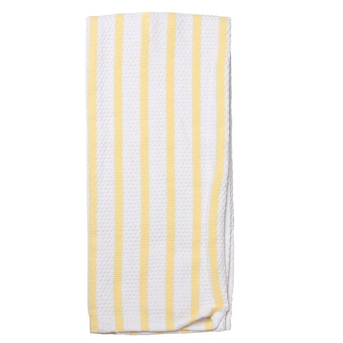 HIC 20- by 30-inch Khaki Stripe Casserole Kitchen Towel N3