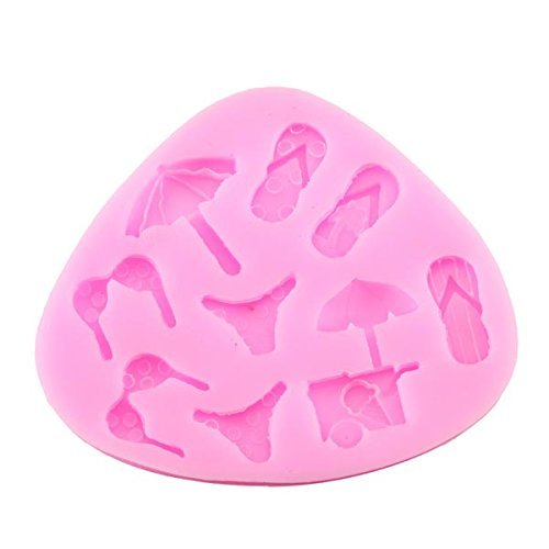 Beach Bikini Silicon Fondant Cake Decorating Supply Resin Flower Mold N2