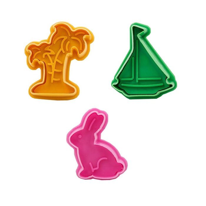 3 PCs Bake Mold Creative Home Press Cookies Making Supply [A]