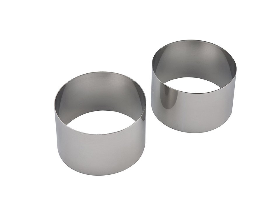 Patisse 02101 2-Piece Cake Rings Set in Gift Box, 2-3/4-Inch