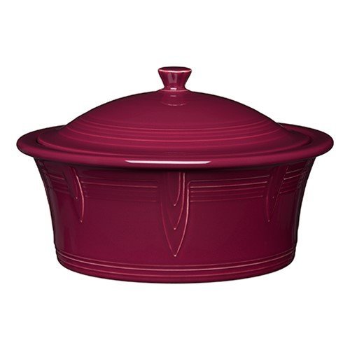 2.81 Qt. Round Covered Casserole Color: Claret