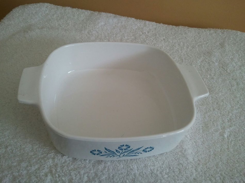 Vintage Corning Ware Blue Cornflower A-1-b 1 Liter Casserole Dish Collectible