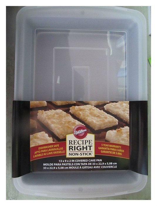 Recipe Right Covered Cake Pan 13" x 9" 2105-962 NEW Kitchen Tools