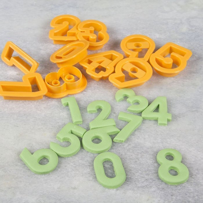2" Alphabet Cookie Cutter Set of 26 Pieces Plastic Orange by Topenca Supplies N5