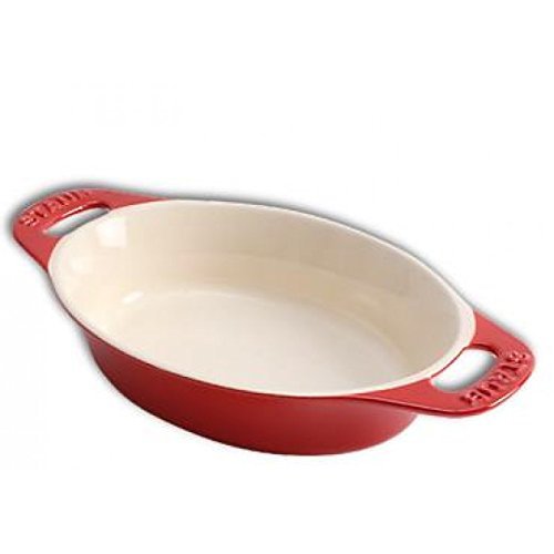 Staub Ceramic 24cm, 9 3/8" Oval Baking Dish, Red