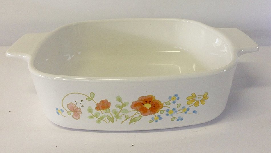 Vintage Corning Ware Wildflower Casserole Bake Dish A-1-B 1 Quart, No Lid