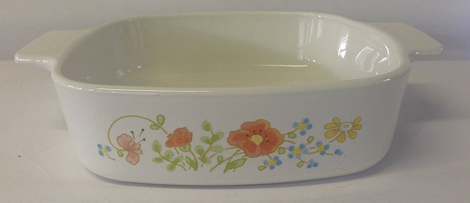Vintage Corning Ware Wildflower Casserole Bake Dish A-1-B 1 Quart, No Lid N2