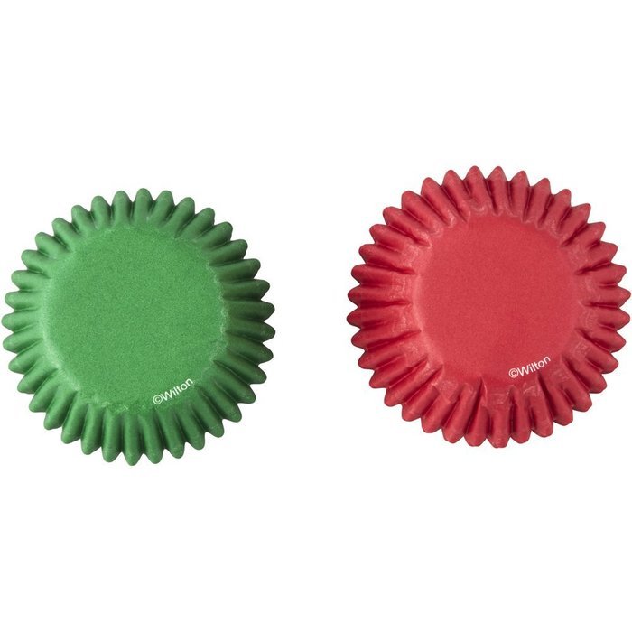 Wilton Red & Green Mini Cupcake Liners 100-Count N2