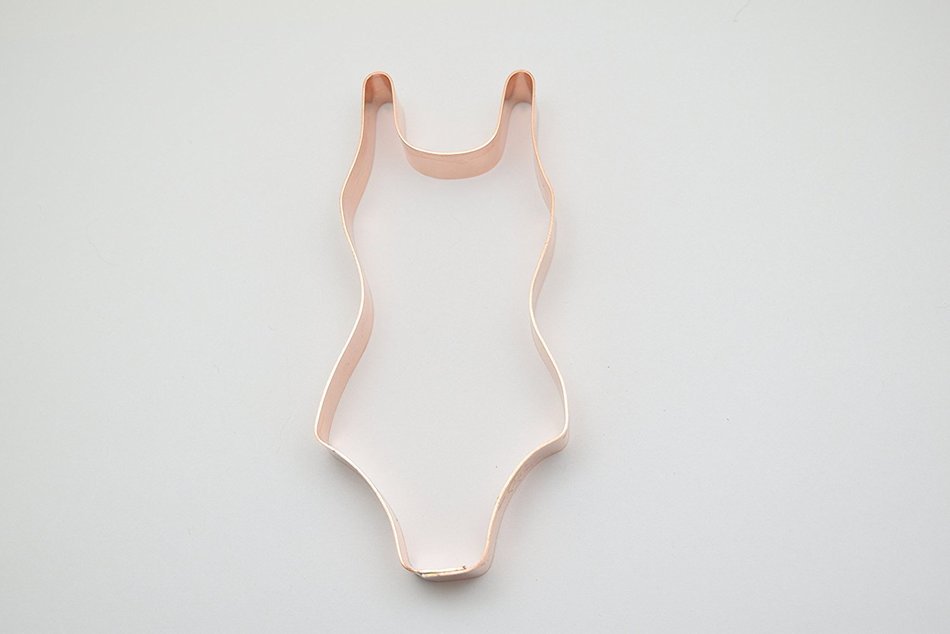 1 Piece Bathing Suit Cookie Cutter N2