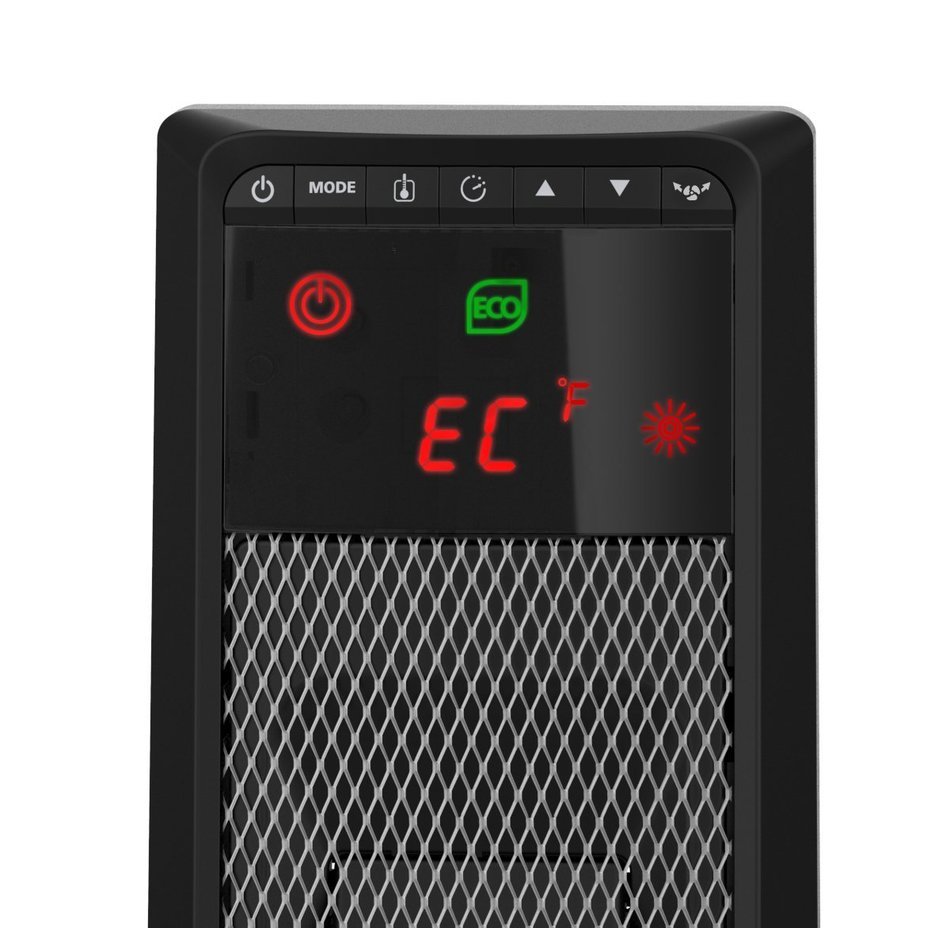 Bionaire Oscillating Ceramic Tower Heater with LED Display, BCH8713CRE-BM N3