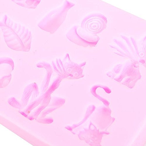 "Silicone Cats Shape Cake Fondant Mold Decoration Tool" shopping