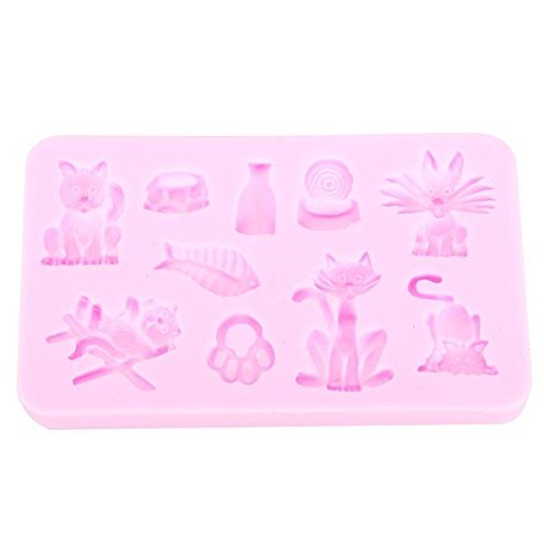 "Silicone Cats Shape Cake Fondant Mold Decoration Tool" shopping N3