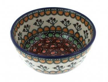 Polish Pottery Golden Pastures Dessert Bowl