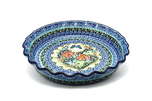 Polish Pottery Baker - Pie Dish - Fluted - Unikat Signature U4553