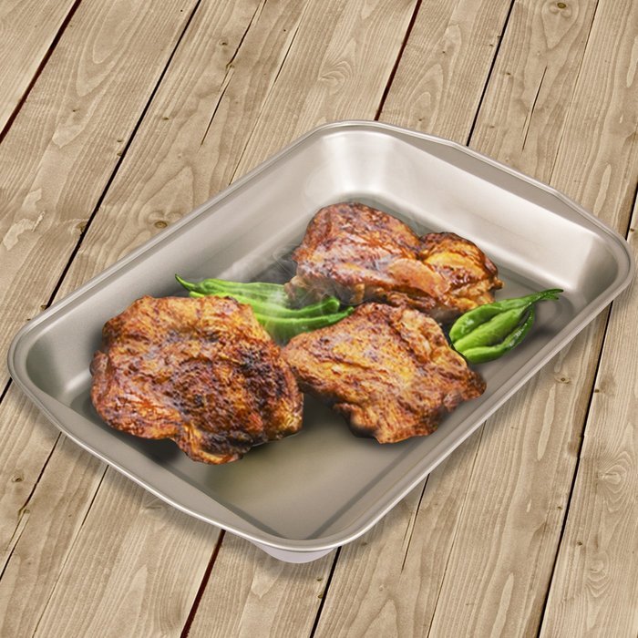 Yilove Cookie Pan with Wide Handle-Silver, 16"x11" N3