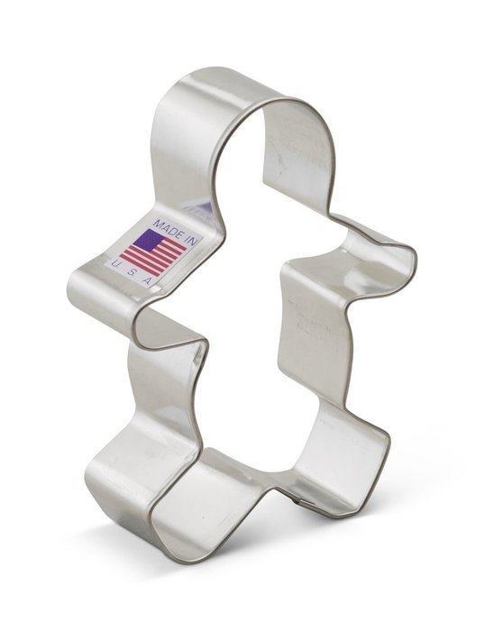 Ann Clark Gingerbread Man Cookie Cutter - 3.75 Inches - Tin Plated Steel