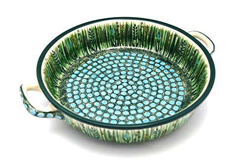 Polish Pottery Baker - Round with Handles - Large - Unikat Signature U803