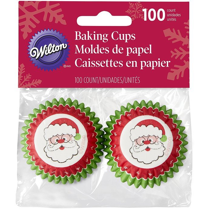 Wilton Santa Mini Cupcake Liners 100-Count