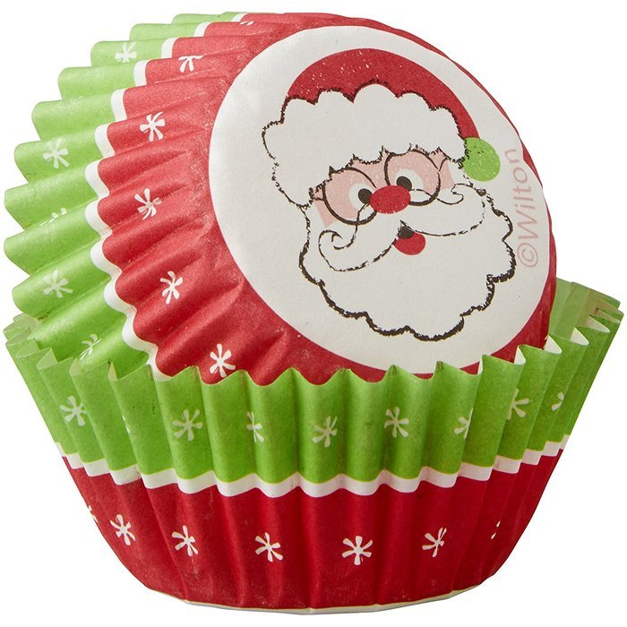 Wilton Santa Mini Cupcake Liners 100-Count N2