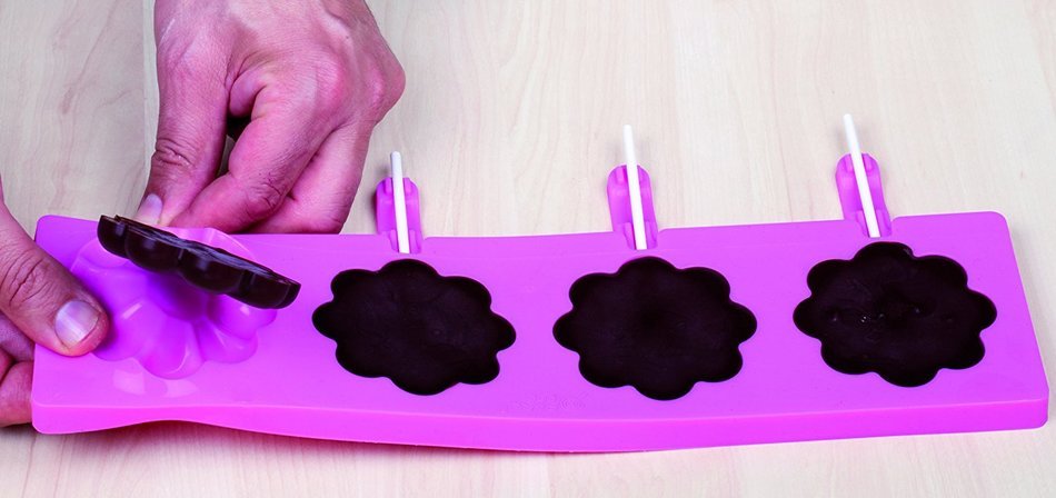 Silikomart Silicone Easy Pop Collection Cake Pop Mold, Lolli Pop N13