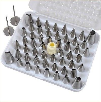 52 pcs Icing Piping Nozzles Tips Set Cake Decorating Sugar craft Fondant Dessert New