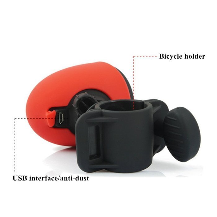 Outdoor Waterproof Bicycle Bluetooth Music Rechargeable Speaker Player Red N5