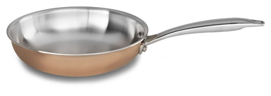 KitchenAid KCP60LCCP Tri-Ply Copper 6-Quart Low Casserole with Lid Cookware - Satin Copper N7