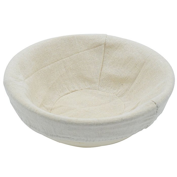 8.5" Round Rattan Bread Proofing Basket- Bonus Basket Liner - Fits 1.5 - 2 lbs of dough for round loaves - Awesome... N2