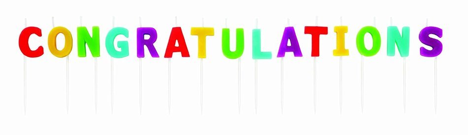 Wilton Congratulations Candle Picks, 15 Count