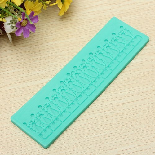 Lace Macaron Silicone Mold Fondant cake Baking Mat Sugercraft N3