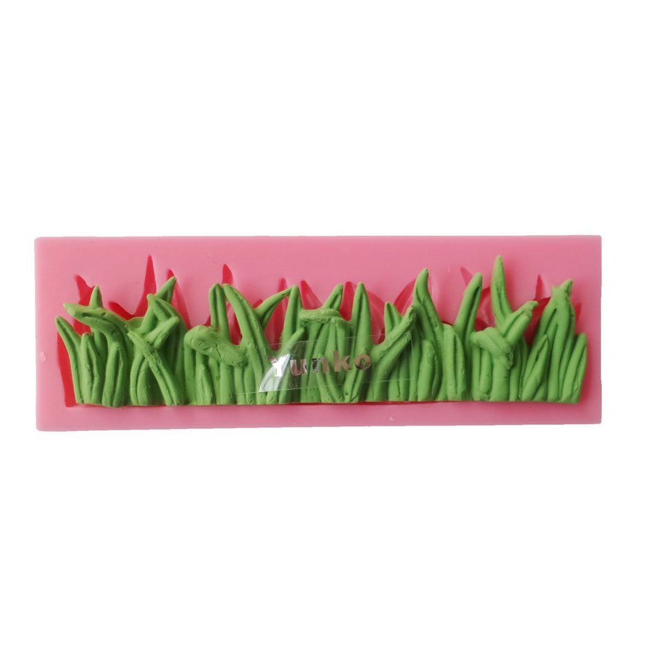 Yunko Green Grass Silicone Fondant Cake Decorating Mold Candy Chocolate Mold