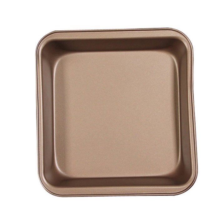 YIJIA Carbon Steel Non-stick Square Shaped Cake Pan Bakeware Bread Toast Mold Pizza Plate Baking Tools