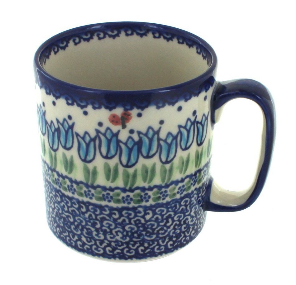 Polish Pottery Garden Tulip Coffee Mug