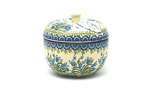 Polish Pottery Apple Baker - Large - Blue Bells